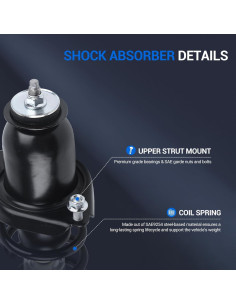 Amortiguadores Traseros Completos Autoround para Toyota Corolla/Matrix y Pontiac Vibe 2003-2008 2