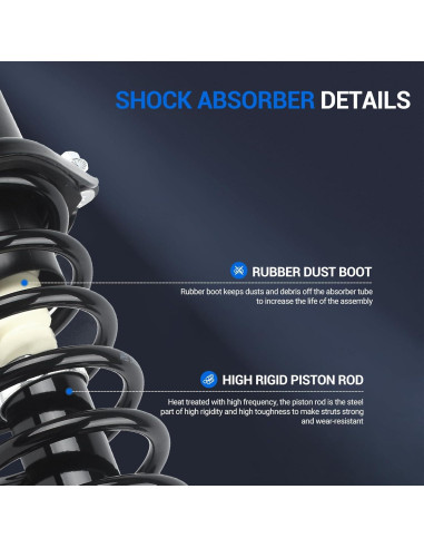 Amortiguadores Traseros Completos Autoround para Toyota Corolla/Matrix y Pontiac Vibe 2003-2008