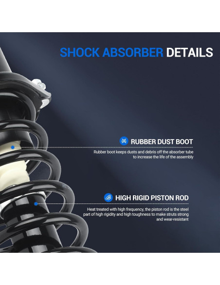 Amortiguadores Traseros Completos Autoround para Toyota Corolla/Matrix y Pontiac Vibe 2003-2008