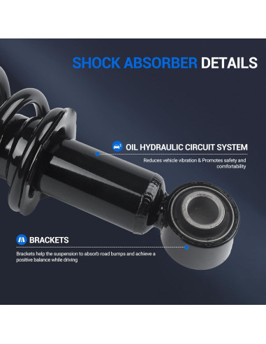 Amortiguadores Traseros Completos Autoround para Toyota Corolla/Matrix y Pontiac Vibe 2003-2008