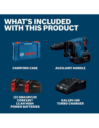 Martillo Demoledor Bosch GSH18V-5L212 18V SDS-max 8.5J