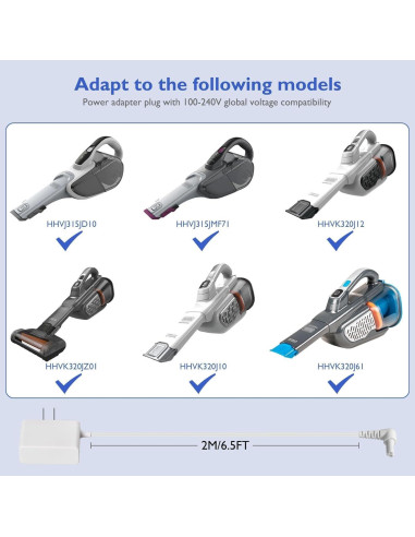 Cargador Black and Decker para Aspiradora de Mano 14V