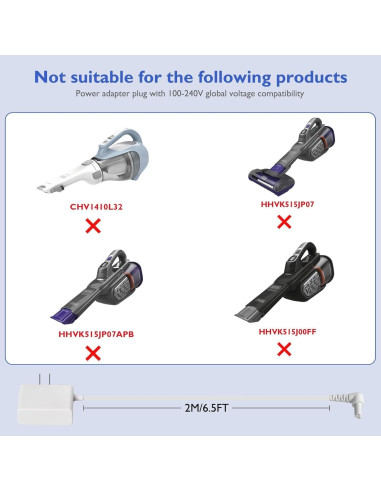 Cargador Black and Decker para Aspiradora de Mano 14V