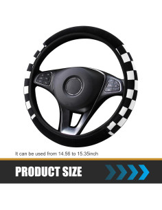 Cubierta de Volante de Terciopelo Titgoes 14.5-15.3" Negra 2