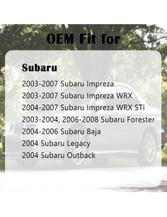 Tapa de Gas Manymiba para Subaru Forester e Impreza 2005-2008 2