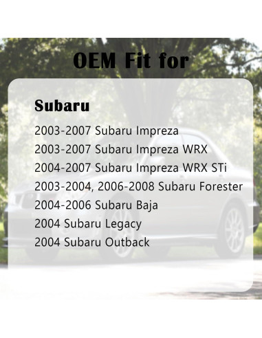 Tapa de Gas Manymiba para Subaru Forester e Impreza 2005-2008