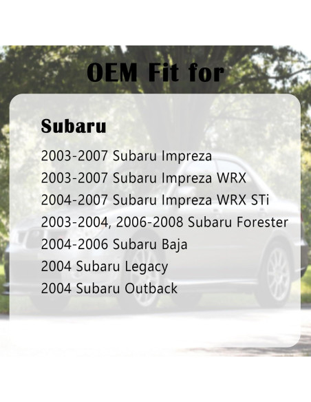 Tapa de Gas Manymiba para Subaru Forester e Impreza 2005-2008