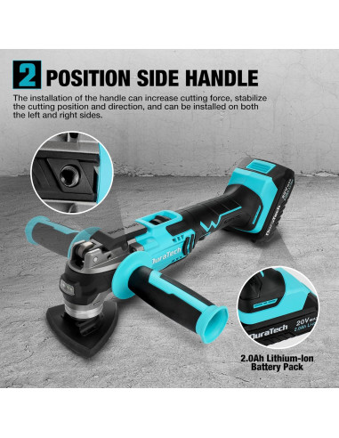 Multiherramienta Oscilante Inalámbrica DURATECH 20V 24 Acc.