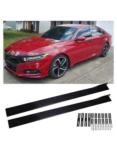 Faldones Laterales Universales DREAMOTOR 78.7" Negro para Auto