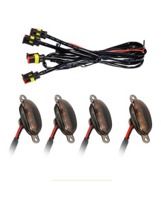 Luces LED de Parrilla UHANBUT Amarillo para Automóvil 21x5.7cm