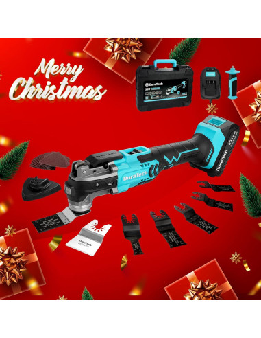 Multiherramienta Oscilante Inalámbrica DURATECH 20V 24 Acc.