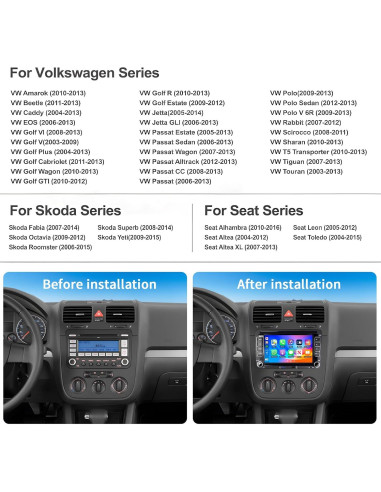 Estéreo de Coche Android 7" UNITOPSCI 2GB RAM 32GB VW