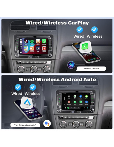 Estéreo de Coche Android 7" UNITOPSCI 2GB RAM 32GB VW