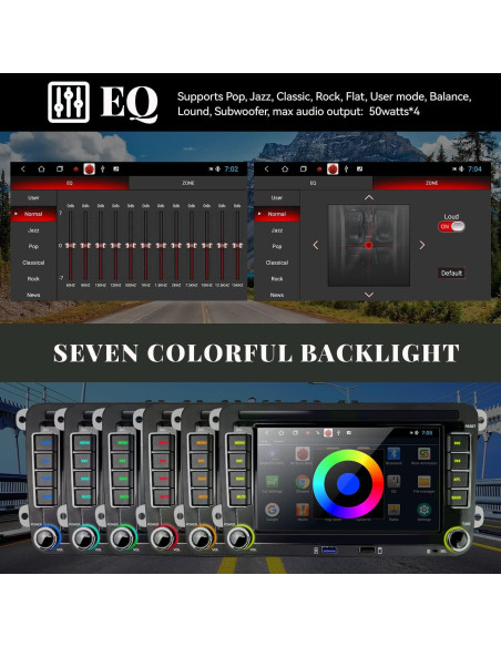 Estéreo de Coche Android 7" UNITOPSCI 2GB RAM 32GB VW