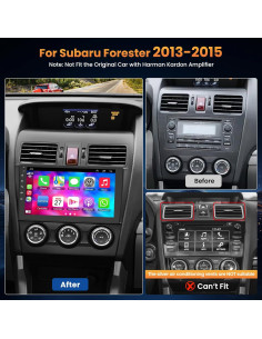 Estéreo de Coche Android 12 Electrosmart 9" para Subaru 2013-2015 2