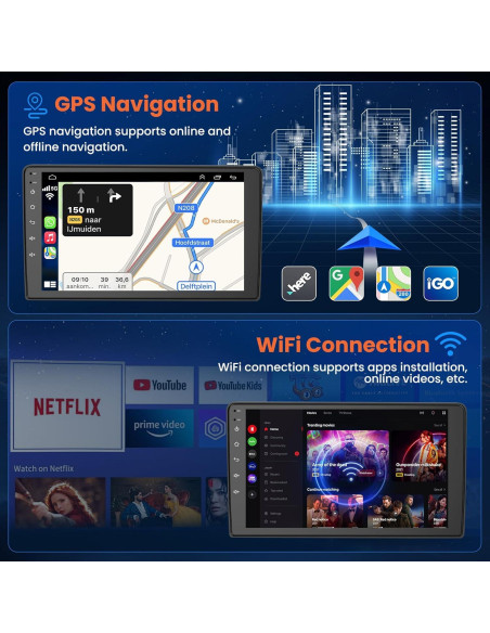 Estéreo de Coche Android 12 Electrosmart 9" para Subaru 2013-2015