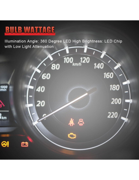 20 Bombillas LED T10 GAOLAOSY para Tablero Automotriz 12V