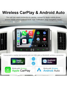 Radio Táctil 7" 1 Din Cogamichi con CarPlay y Android Auto 2