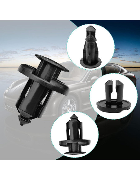 100 Clips de Parachoques TOPCNOEM 10mm para Honda Acura