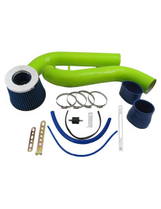 Kit de Admisión de Aire Frío Verde + Filtro Azul Honda 92-96