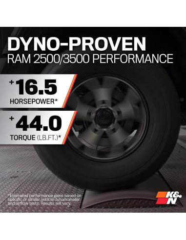 Sistema de Admisión de Aire Frío K&N 63-1592 para RAM 2500 2013-2018