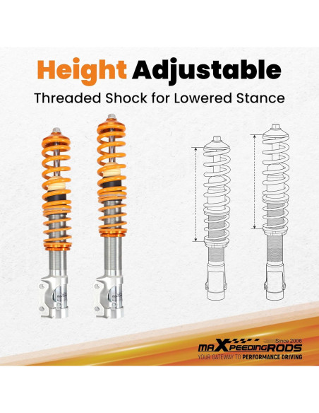 Coilovers Ajustables maXpeedingrods para VW Golf MK2/MK3