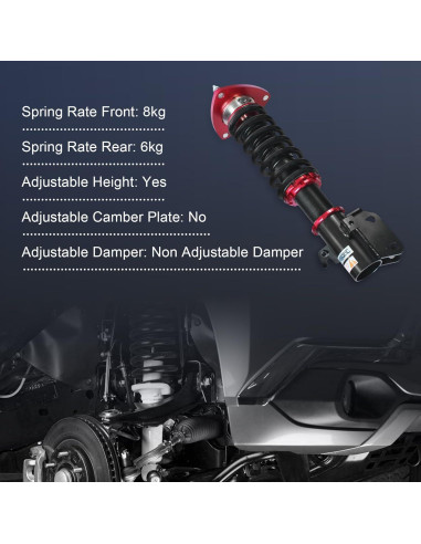 Kit de Suspensión Coilover JDMSPEED para Subaru Impreza WRX 2002-2007