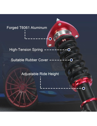 Kit de Suspensión Coilover JDMSPEED para Subaru Impreza WRX 2002-2007