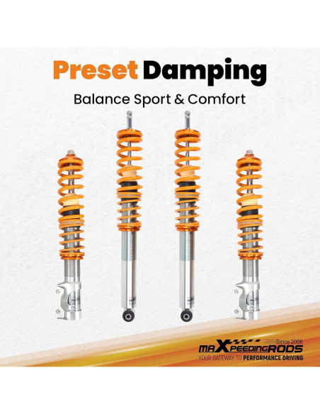 Coilovers Ajustables maXpeedingrods para VW Golf MK2/MK3