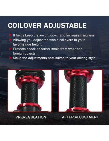 Kit de Suspensión Coilover JDMSPEED para Subaru Impreza WRX 2002-2007