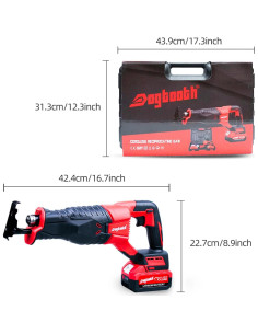 Sierra Recíproca Inalámbrica Dogtooth 21V con 2 Baterías 4.0Ah 2
