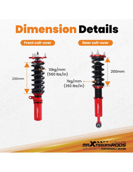 Amortiguadores Ajustables maXpeedingrods para BMW 5 E60 2004-2010