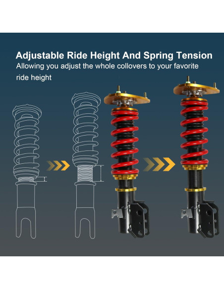 Amortiguadores Coilover Ajustables JDMSPEED para Subaru Impreza WRX 1993-2001