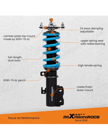 Amortiguadores Ajustables maXpeedingrods para Toyota Corolla 2003-2008