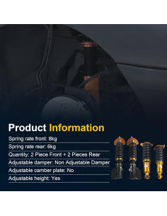 Kit de Amortiguadores Coilover JDMSPEED para Subaru Impreza 2008-2013 2