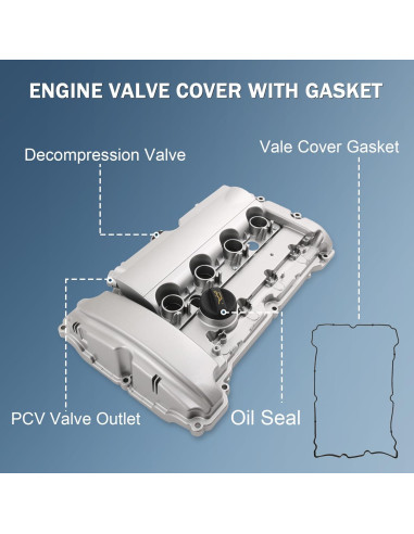 Cubierta de Válvula de Motor Aluminio Mejorada Mini Cooper S 1.6L