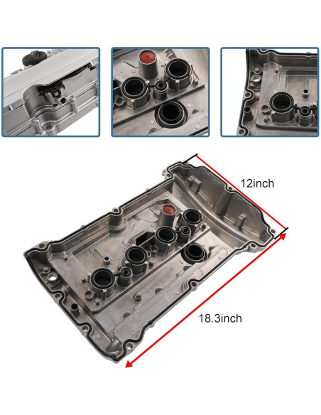 Cubierta de Válvula de Motor Aluminio Mejorada Mini Cooper S 1.6L