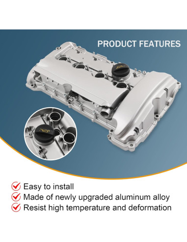 Cubierta de Válvula de Motor Aluminio Mejorada Mini Cooper S 1.6L