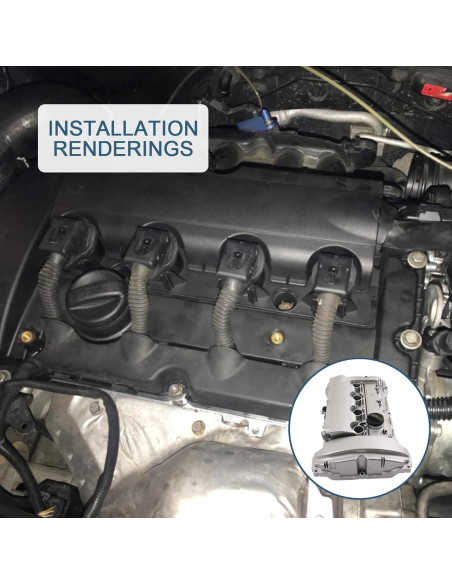 Cubierta de Válvula de Motor Aluminio Mejorada Mini Cooper S 1.6L