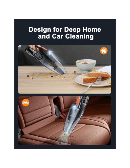 Aspiradora de Mano Otemly BH6101 Inalámbrica 9KPA Carga Rápida Aspiradora de Mano Otemly BH6101 Inalámbrica 9KPA Carga Rápida