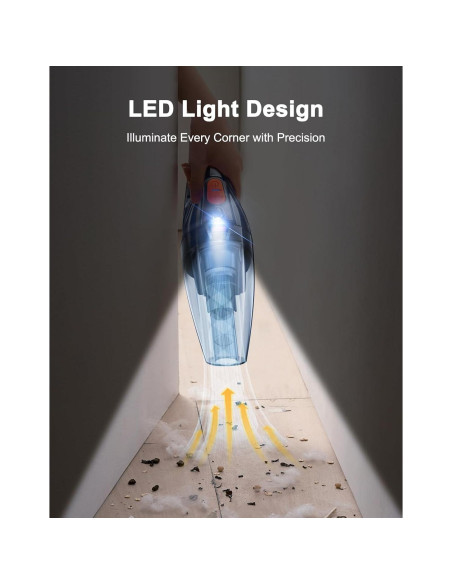 Aspiradora de Mano Otemly BH6101 Inalámbrica 9KPA Carga Rápida Aspiradora de Mano Otemly BH6101 Inalámbrica 9KPA Carga Rápida