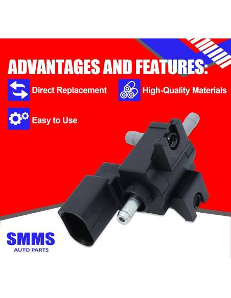 Válvula de Solenoide Turbo SMMS 06F906283D para Audi y VW