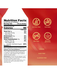 Puré de Naranja Sanguina Monin 1 Litro Vegano Sin Gluten 2