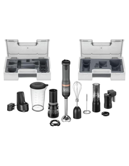 Batidora de Mano Inalámbrica BLACK+DECKER 6 en 1 Gris