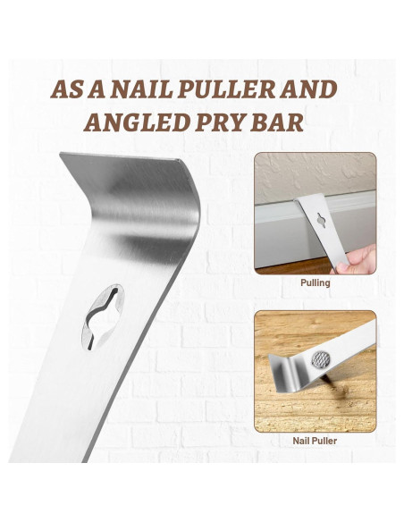 Juego de 3 Palancas de Acero Inoxidable para Apicultura