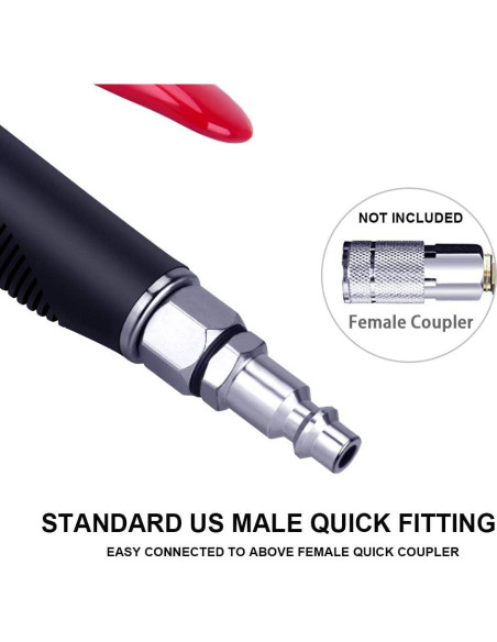 Pistola de Aire JASTIND Extensible 66 cm con Mango Antideslizante