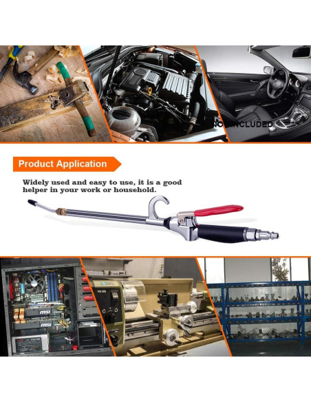 Pistola de Aire JASTIND Extensible 66 cm con Mango Antideslizante