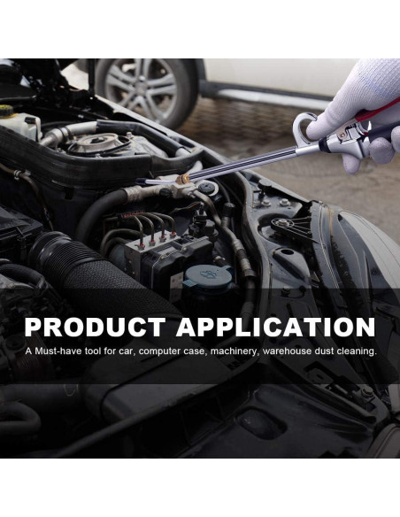 Pistola de Aire JASTIND Extensible 66 cm con Mango Antideslizante