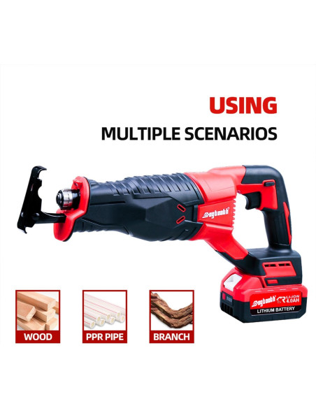 Sierra Recíproca Inalámbrica Dogtooth 21V con 2 Baterías 4.0Ah