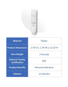 Cartucho Filtro de Agua Ósmosis Inversa Purifighter RO001 2